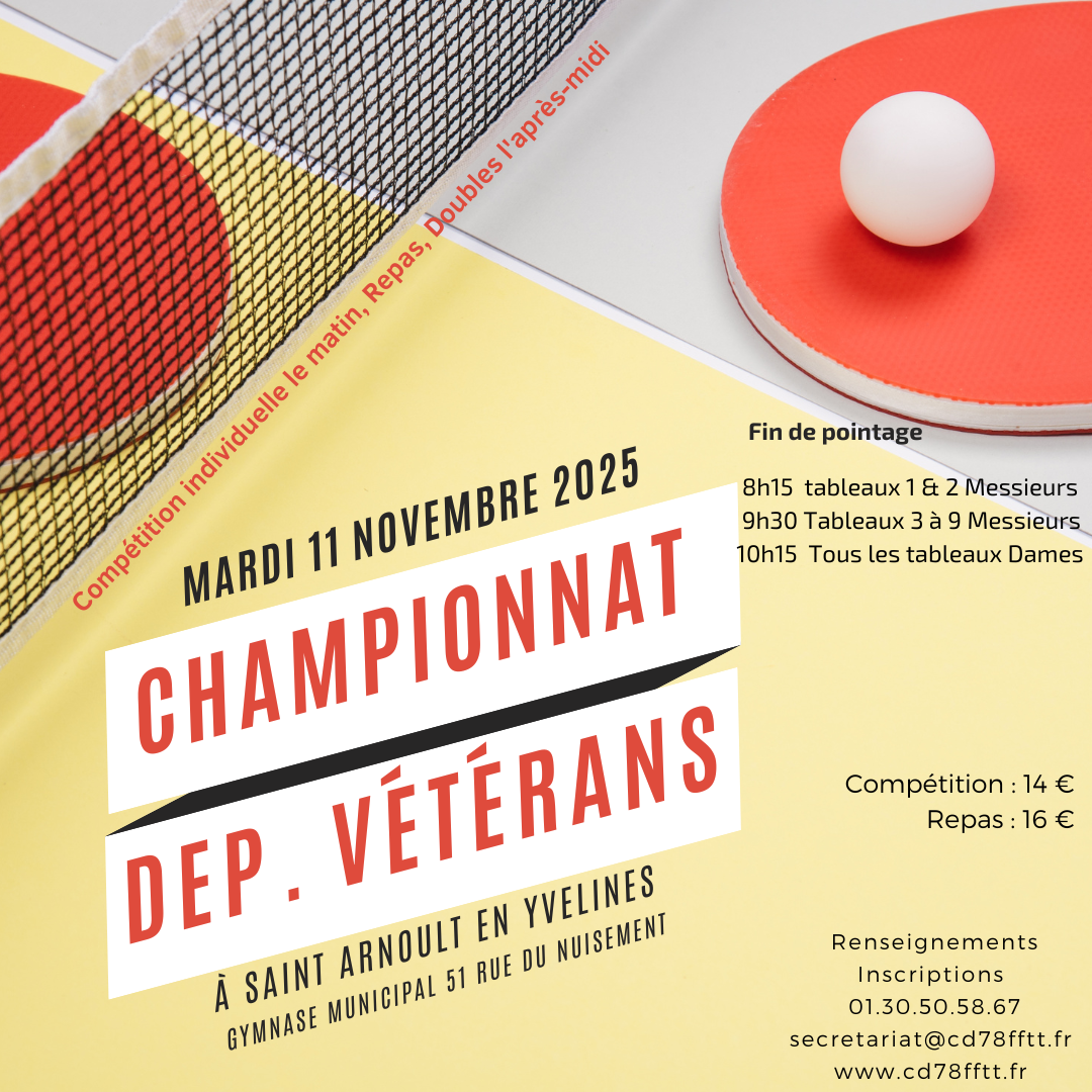 Championnat Dep. Vétérans 2025