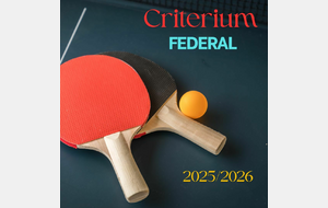 Résultats du Tour 2 Criterium Fed 25/26