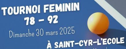 Tournoi Interdépartemental Féminin 78/92