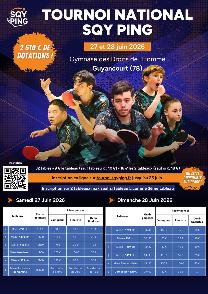 Tournoi National SQY Ping
