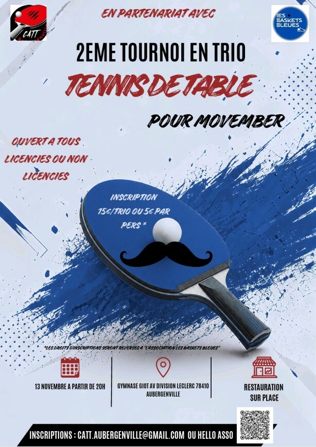 Tournoi en trio à Aubergenville pour Movember