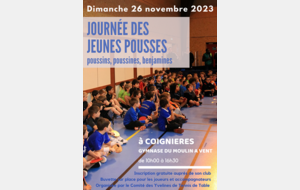 Journée des Jeunes Pousses                                                 Poussins, Poussines, Benjamines