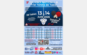 Tournoi National B Triel Tennis de Table
