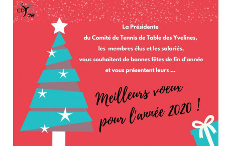 Joyeuses fêtes et Bonne année 2020 !