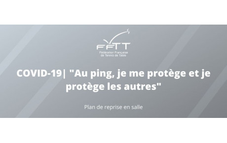 Plan de reprise proposé par la FFTT à partir du 2 juin 