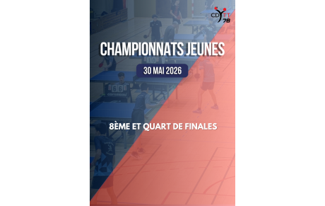 Championnat des Jeunes 25/26  - 1/8ème et 1/4 de finale