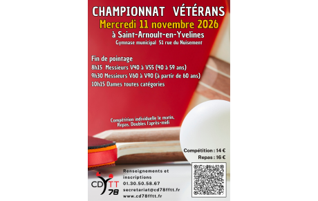 Championnat départemental vétérans